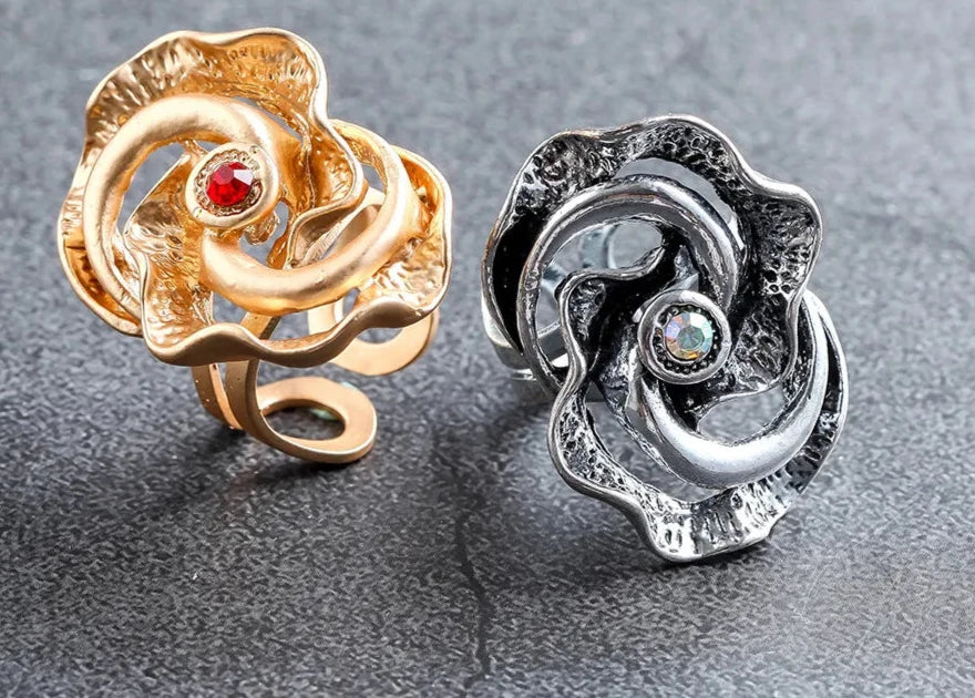 Rhianna's Antique, Trendy, Stylish, Bulk, Adjustable Silver/Gold Rings