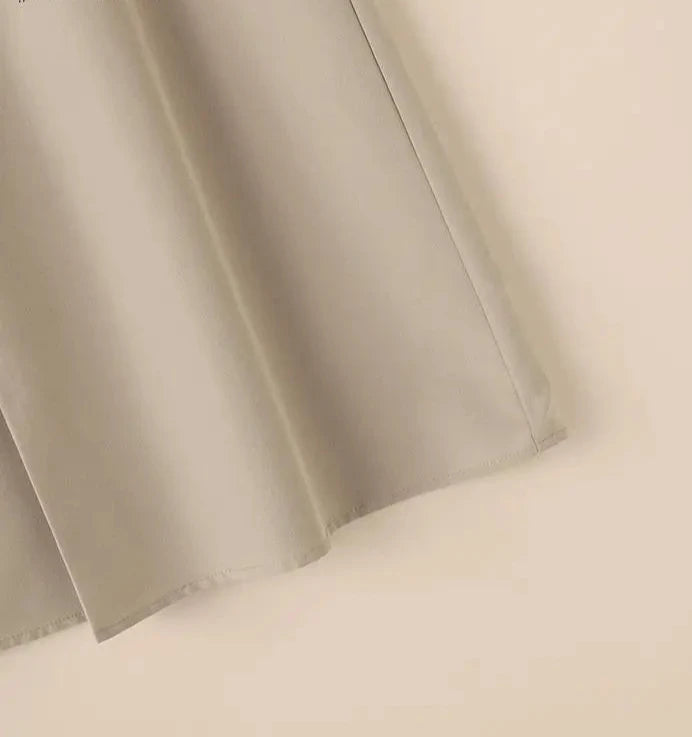 Sally's Elegant, Trendy, Stylish, Casual, Pleated, High Waist, Office Skirts