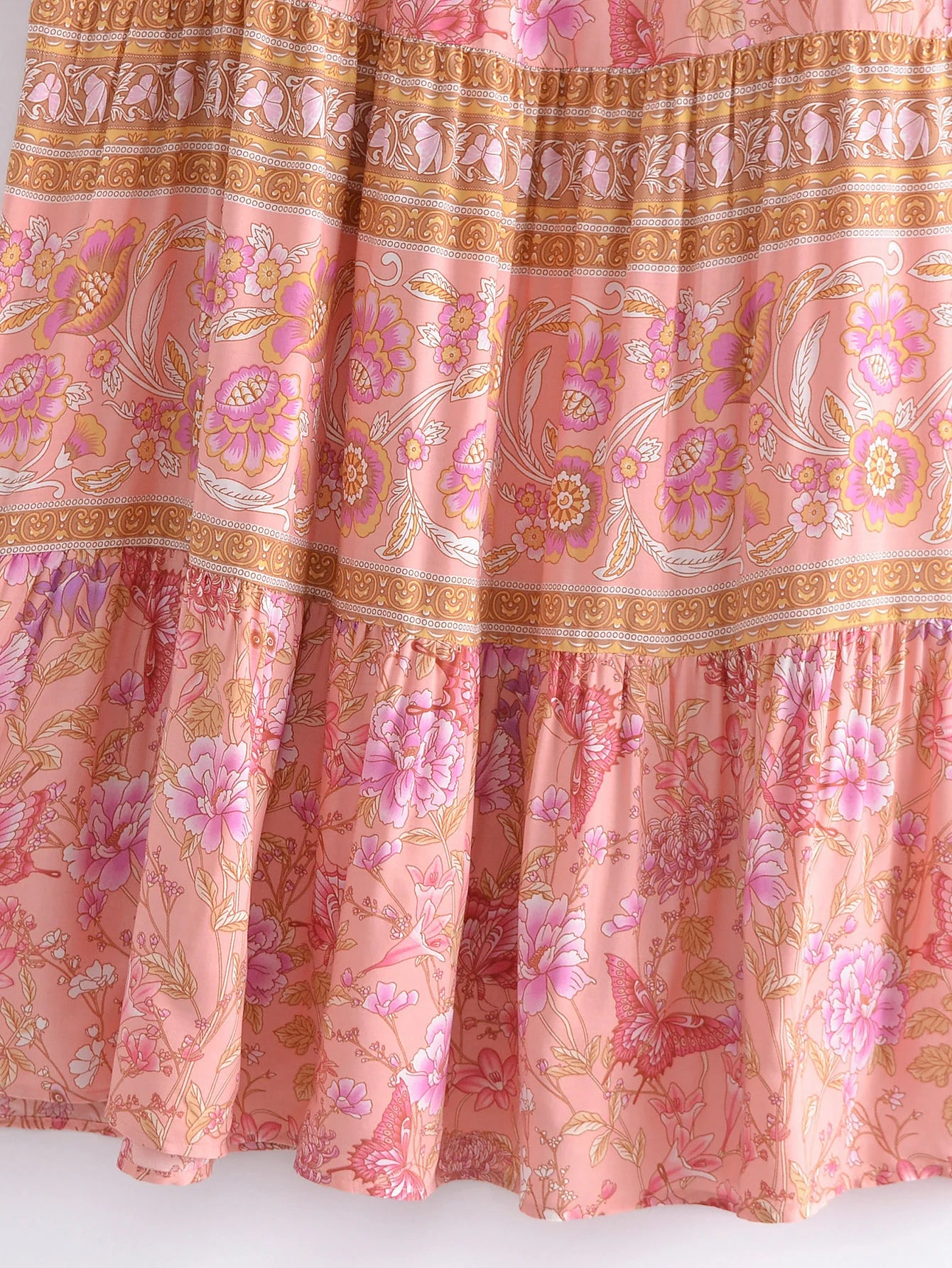 Lana's Boho, Stylish, Vintage, Stylish, Party, Long Sleeves, Loose, Long Dress