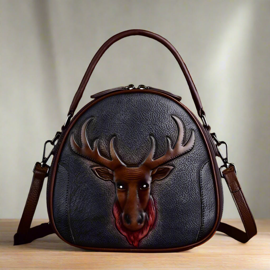 Merry's Retro, Vintage, Genuine Leather, Trendy, Stylish, Handmade, Small, Shoulder Bag