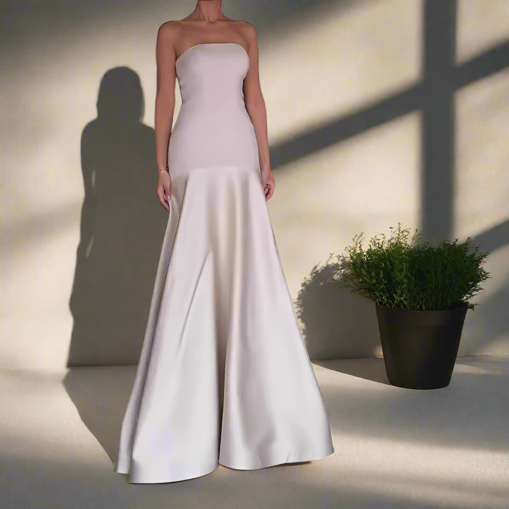 Ellen's Strapless, Trendy, Stylish, Elegant, Party, Drop-waist, Multicolors, Maxi dress