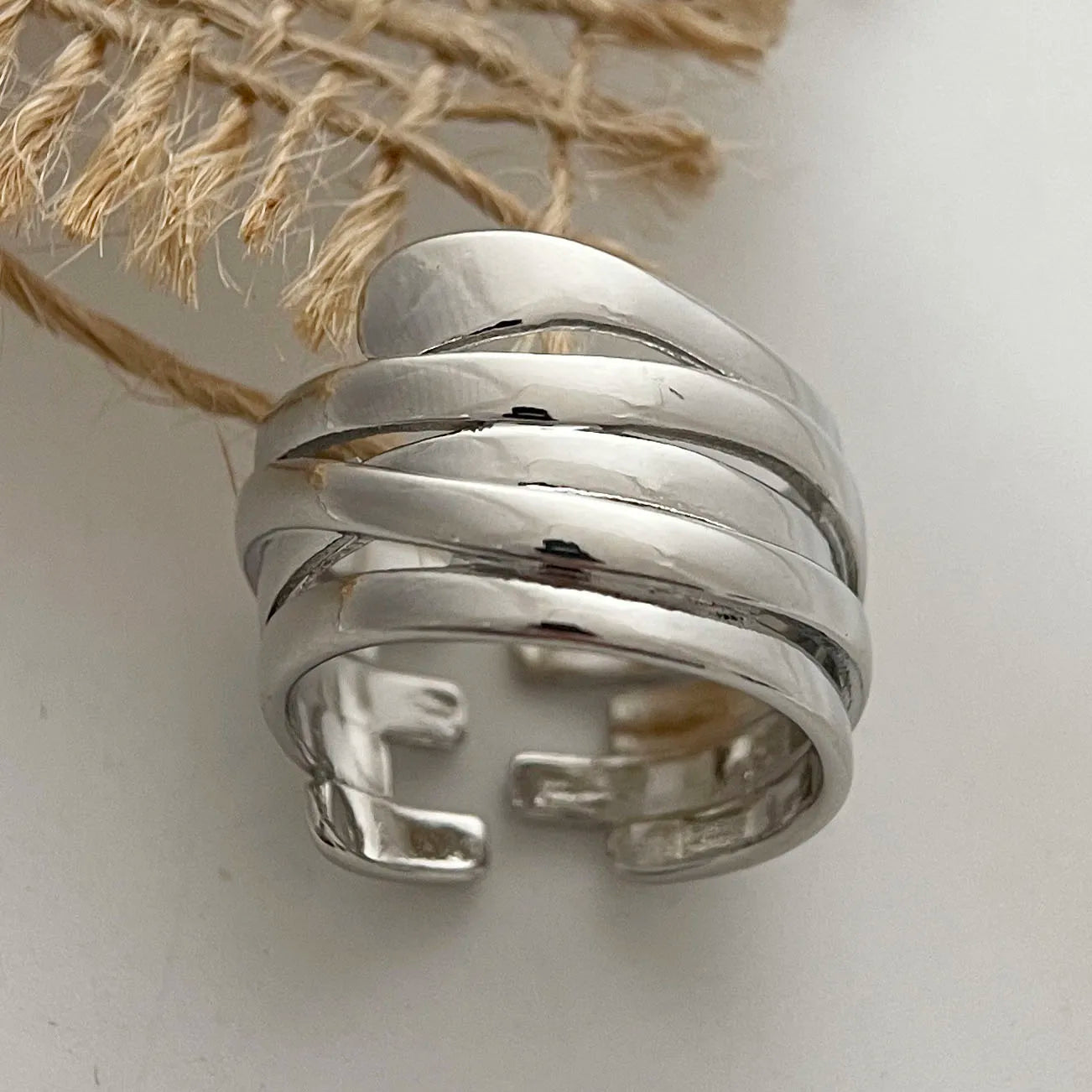 Karen's 925 Sterling Silver, Stylish, Trendy, Vintage, Adjustable Ring