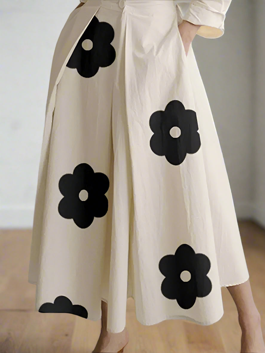 فستان كيت الأنيق بأكمام طويلة وطول متوسط