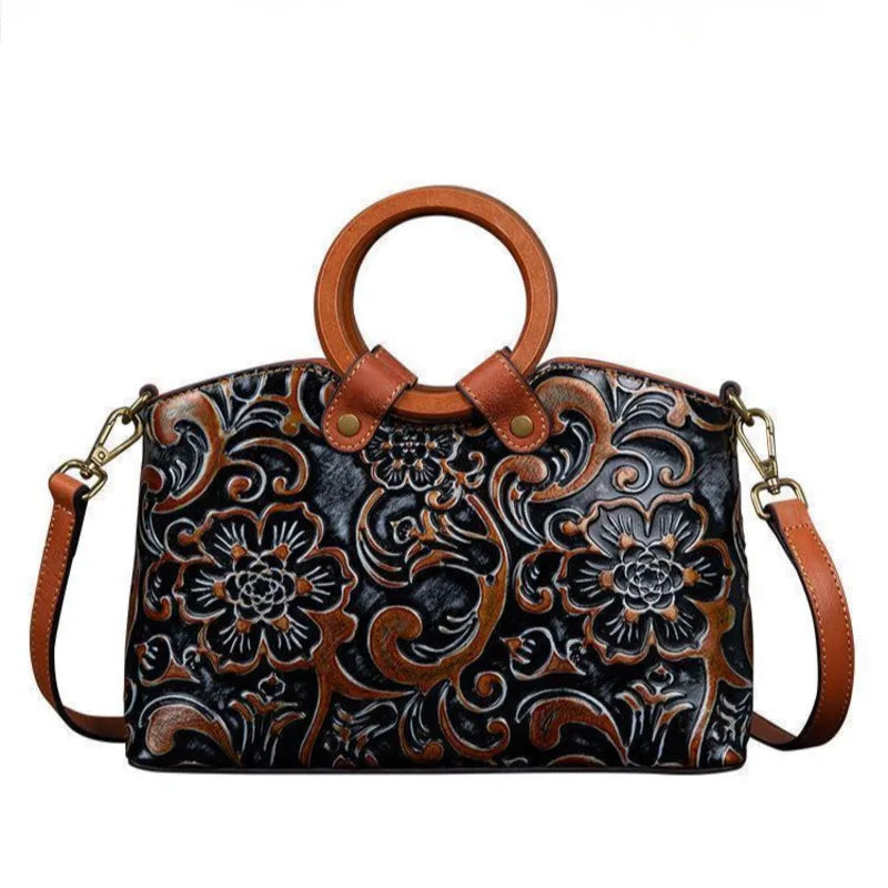 Maria's Retro, Vintage, Genuine Leather, Trendy, Stylish, Shoulder Bag