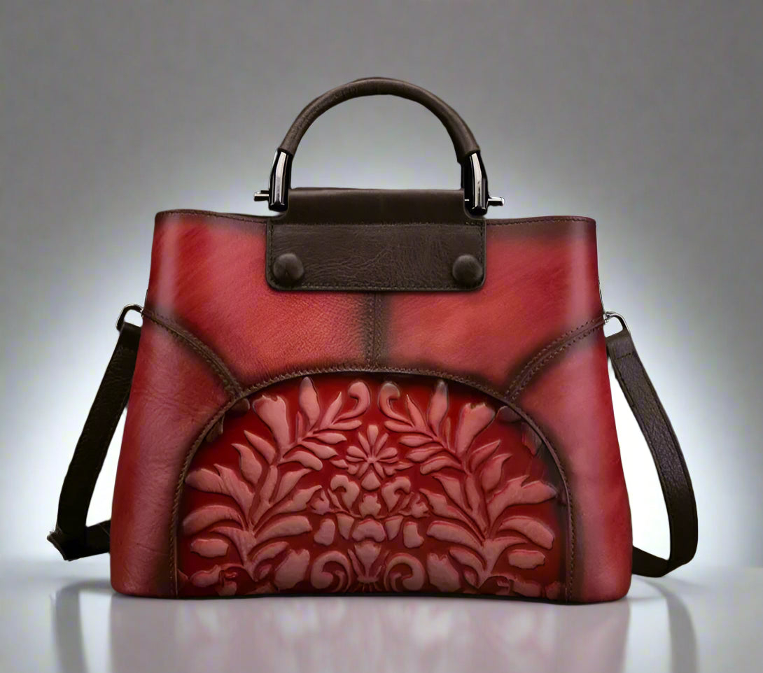 Helen's Retro, Vintage, Genuine Leather, Trendy, Stylish, Handmade, Shoulder Bag