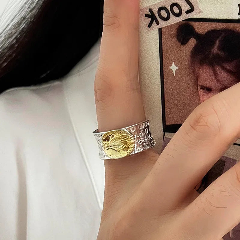 Luna's 925 Sterling Silver, Trendy, Stylish, Vintage, Couple, Twins, Handmade, Adjustable Rings