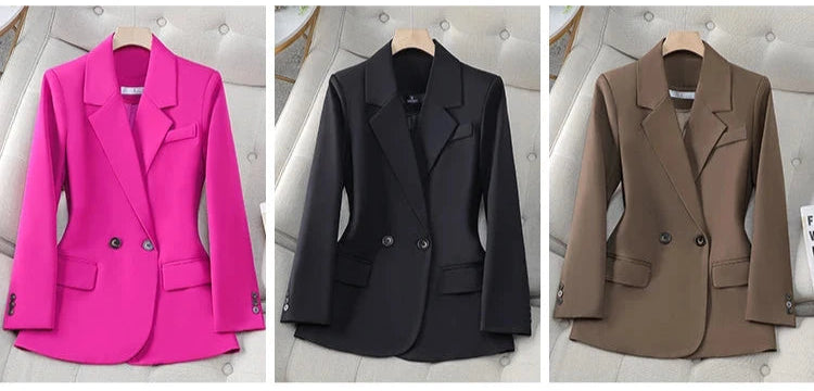 Farida's Stylish, Trendy, Office, Formal, Classical, Long sleeves, Buttoned, Jacket Blazer