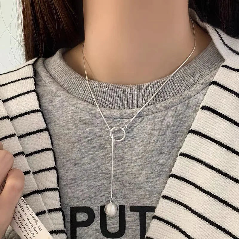 Huda's 925 Silver, Choker Chain, Trendy, Stylish, Fine Jewelry, Adjustable, Ball Necklace