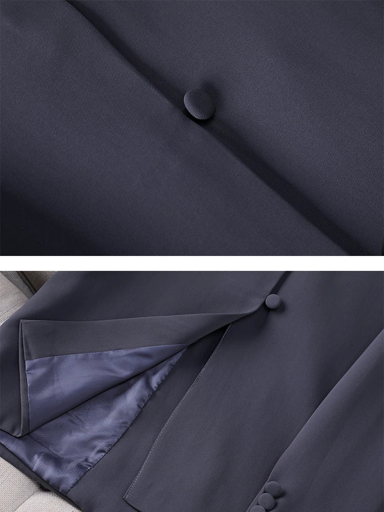 Dina's Stylish, Trendy, Office, Classical, Formal, Long sleeves, Fit, Blazer Jacket