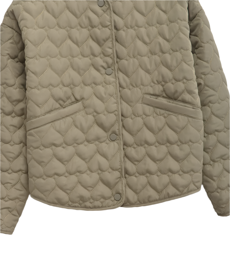 Penelope's Winter, Trendy, Stylish, Vintage, Long Sleeves, Fiber Filling, Short Jacket