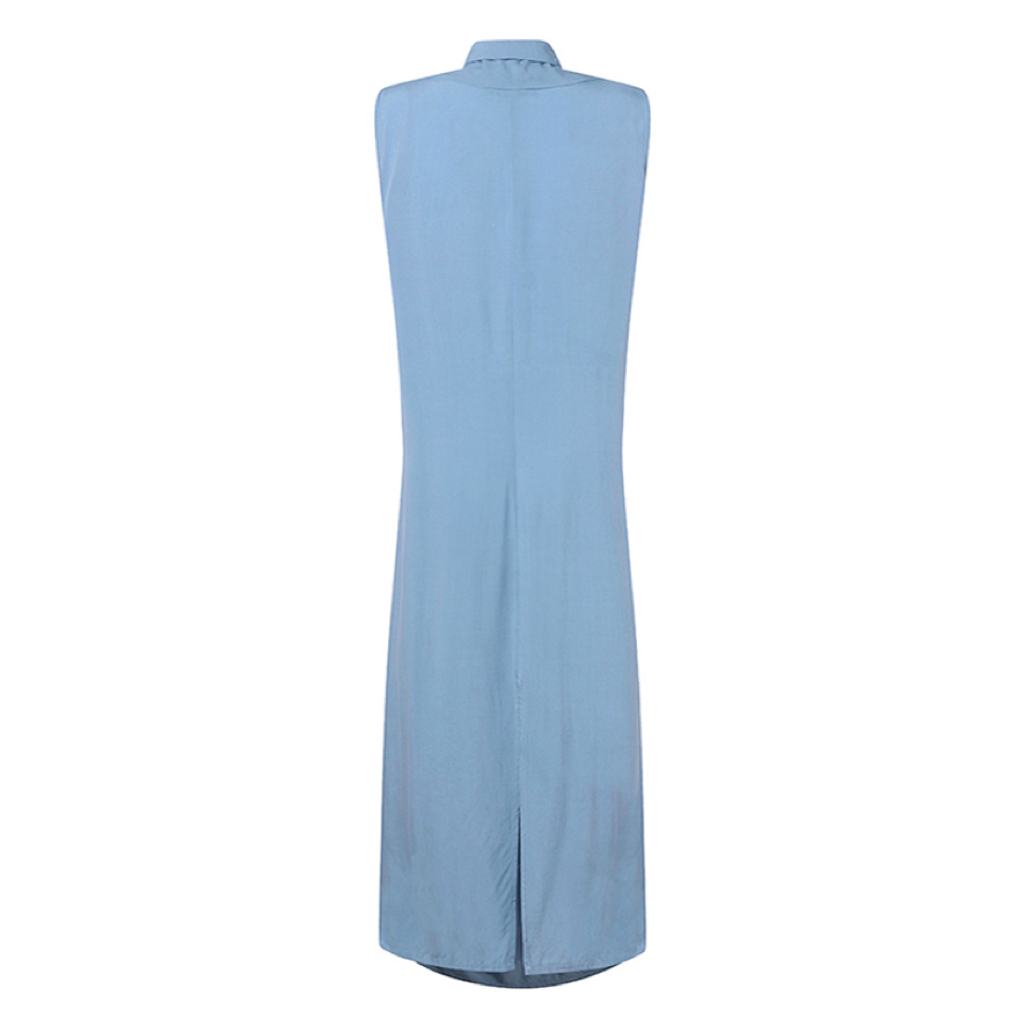 Lana's Asymmetric Sleeveless Loose Long Dress