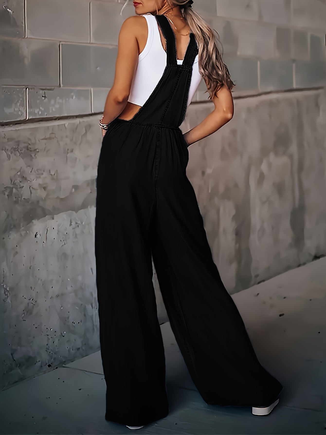 Ellen's Ripped Wide leg Jumpsuit