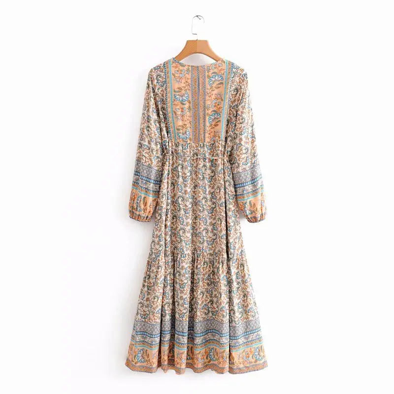 Salma's long casual boho dress