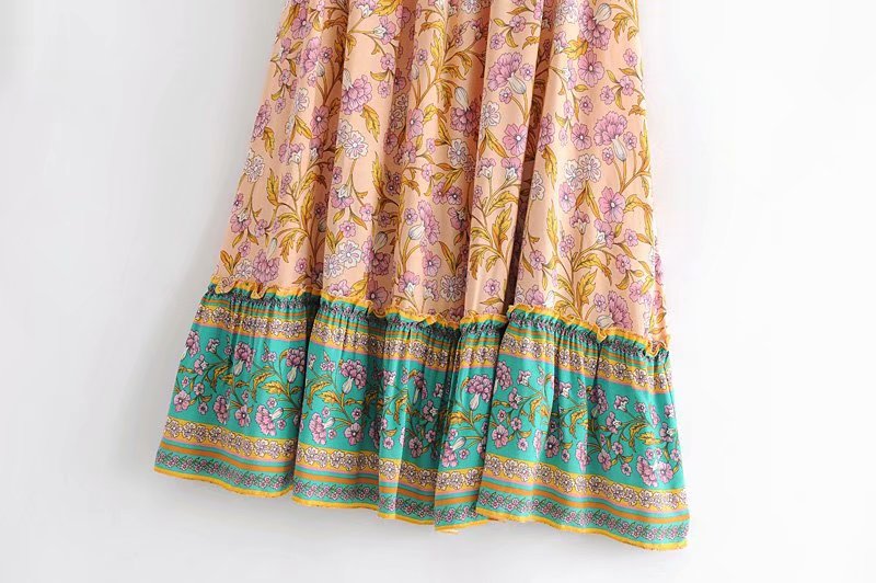 Lola's Boho, Elastic waist, Asymmetric, Long, Trendy, Vintage, Party, Stylish skirt