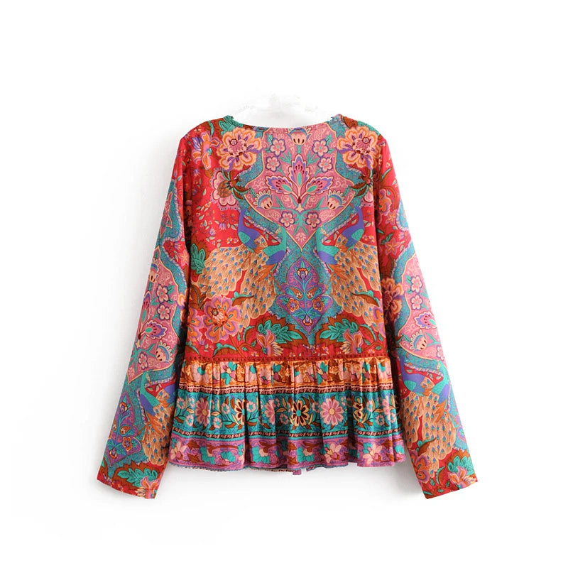 Maggi's boho casual blouse