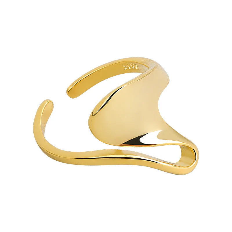 Yolanda's 925 Silver, Twist Trendy, Elegant ,Stylish Adjustable Ring