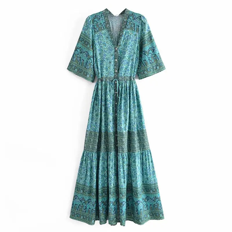 Marigold's open front boho dress