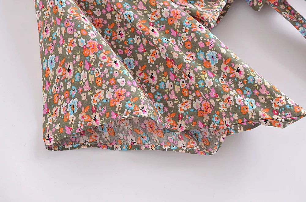 Floral patterned fabric on a white background