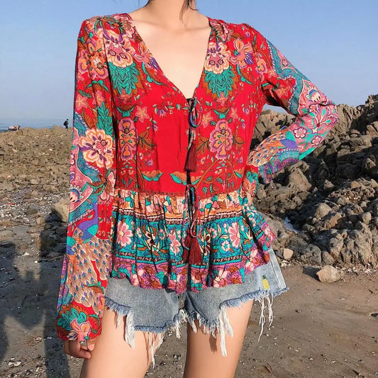 Maggi's boho casual blouse