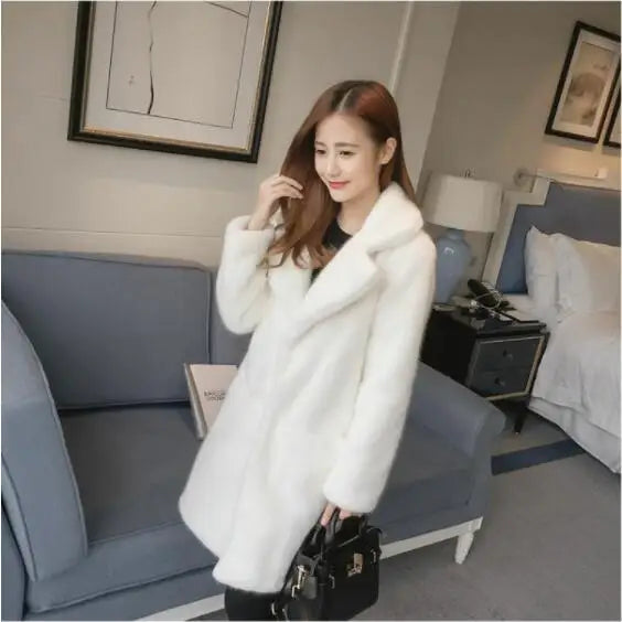 Huda's Plush Fur Open Jacket