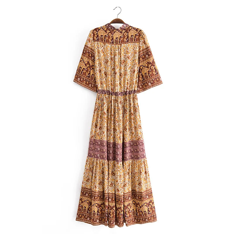 Marigold's open front boho dress