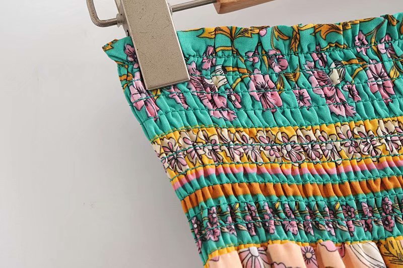 Lola's Boho, Elastic waist, Asymmetric, Long, Trendy, Vintage, Party, Stylish skirt