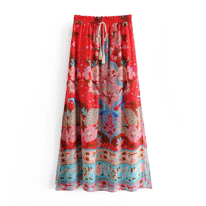 Ella's Boho casual maxi skirt