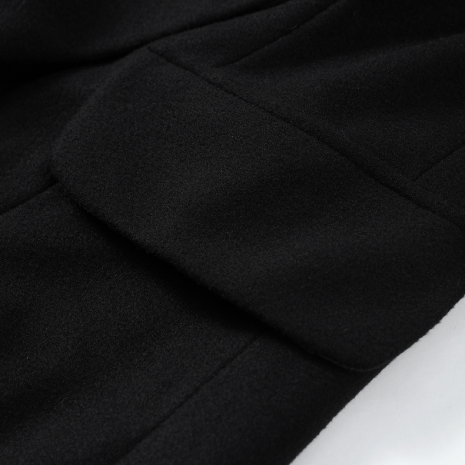 Close-up of a black fabric texture