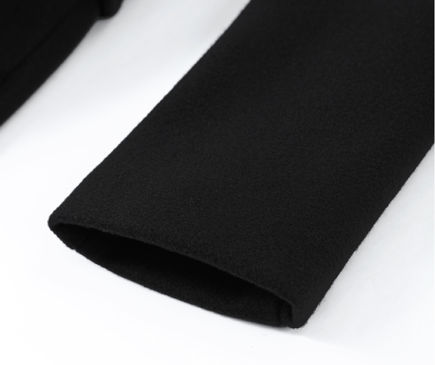 Black sleeves on a white background