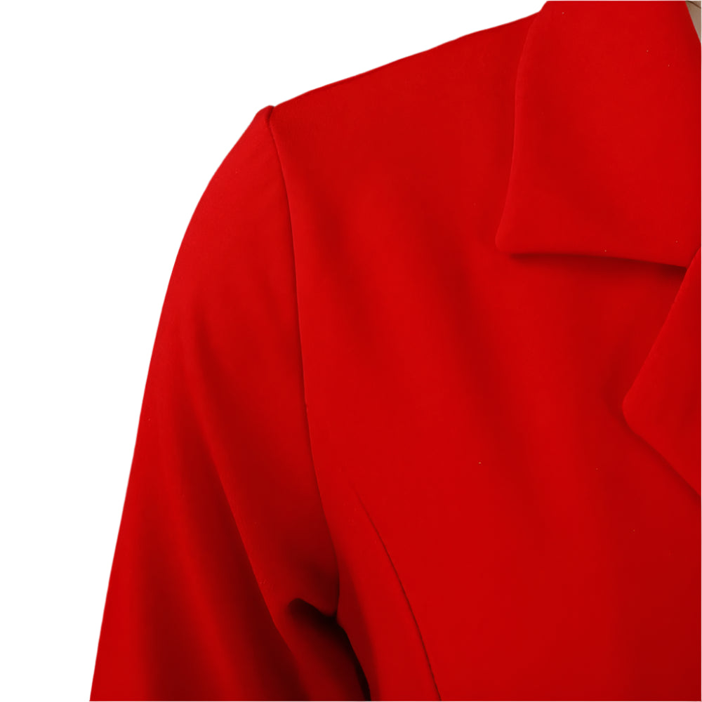 Stacey's Trendy, Stylish, Vintage, Pleated, On Knee, 3/r Sleeves, Solid Color, Office Dress