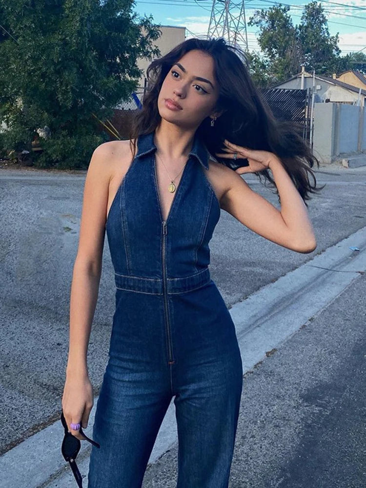 Lana's Backless Halter Jumpsuit