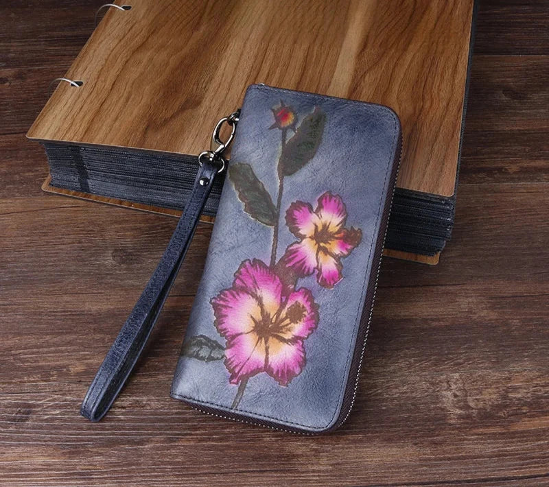 Whitney's Retro, Vintage, Genuine Leather, Trendy, Stylish, Unisex, Wallet