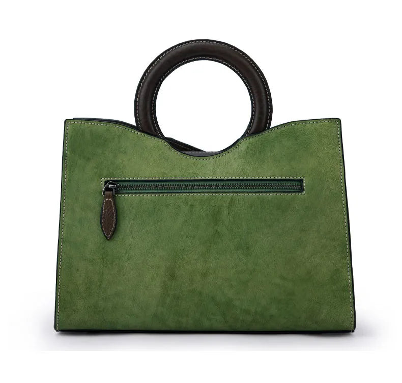 Whitney's Retro, Vintage, Genuine Leather, Trendy, Stylish, Handmade, Shoulder Bag