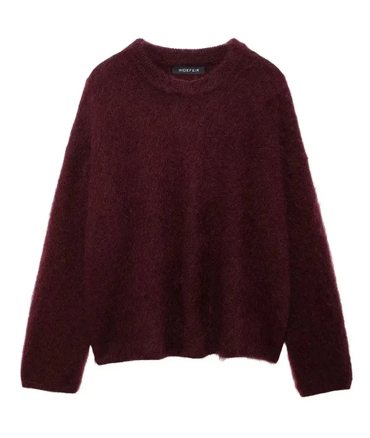 Dunia's Loose,Casual, Pullover, Trendy, Stylish, Long Sleeves, Knitted Sweater