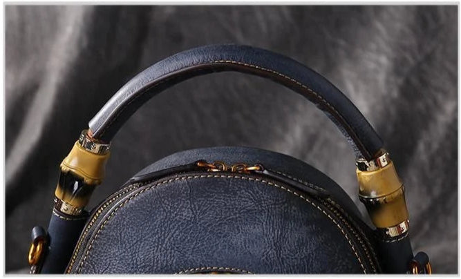 Lura's Retro, Vintage, Genuine Leather, Trendy, Stylish, Handmade, Shoulder Bag