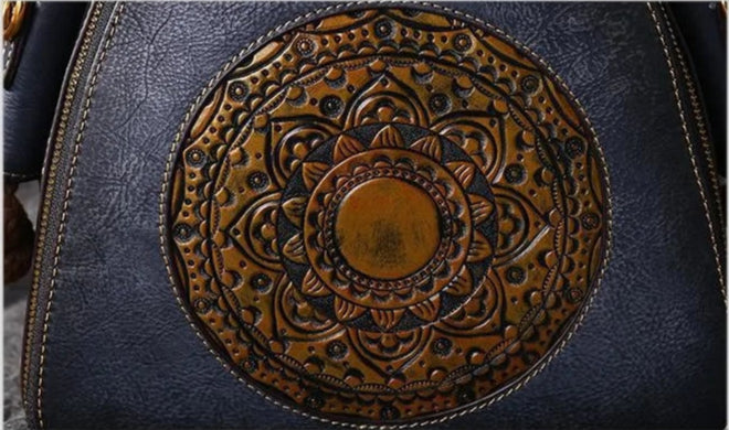 Lura's Retro, Vintage, Genuine Leather, Trendy, Stylish, Handmade, Shoulder Bag