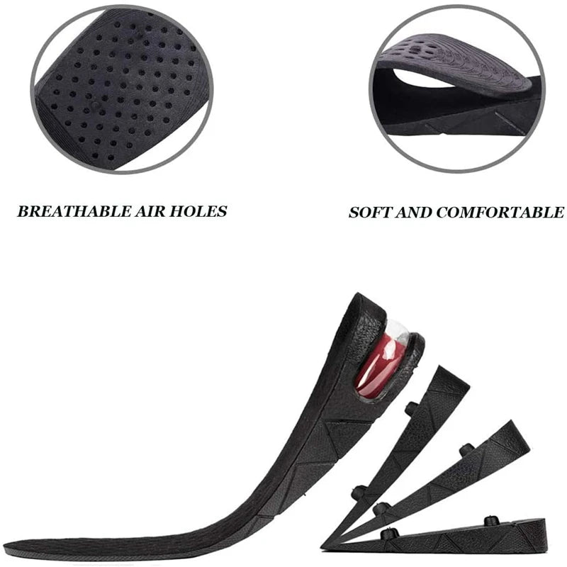 Unisex, Hight Increase, Insoles Cushion (3-9 cm)