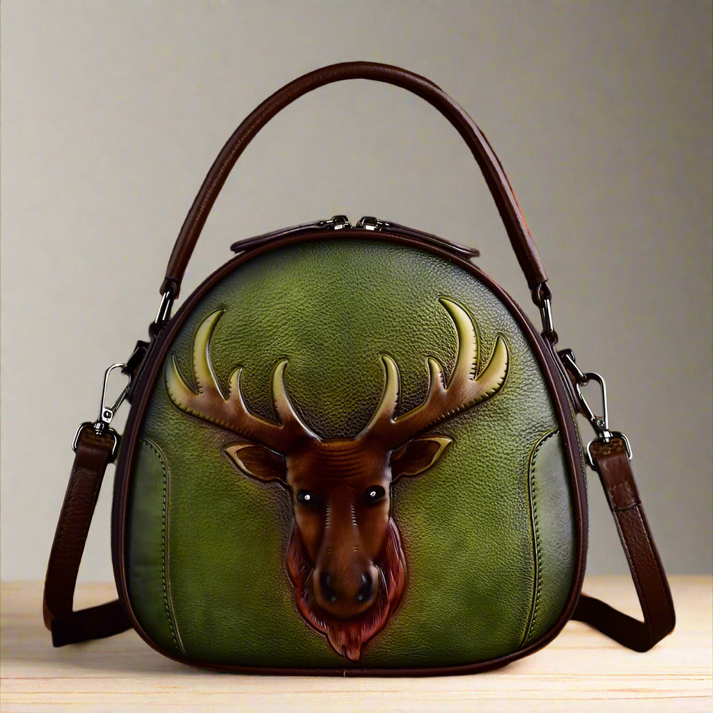 Merry's Retro, Vintage, Genuine Leather, Trendy, Stylish, Handmade, Small, Shoulder Bag