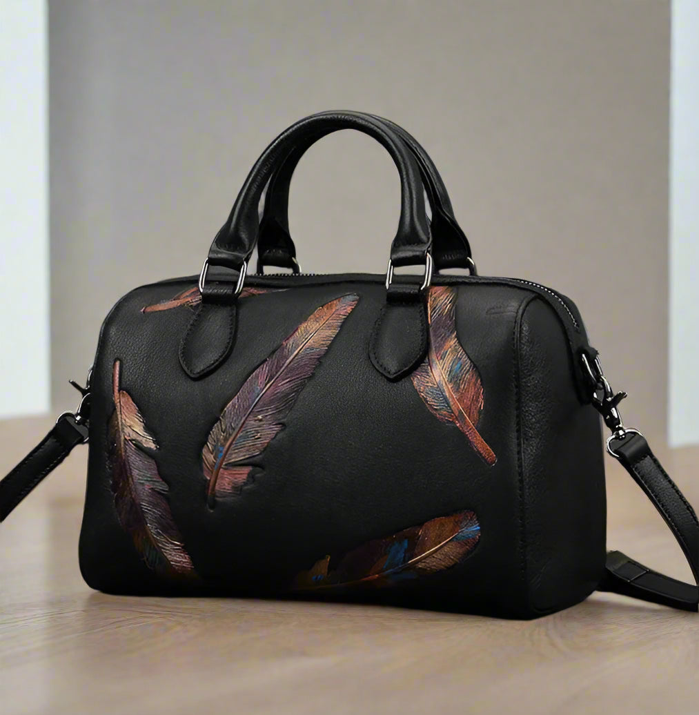 Anita's Retro, Vintage, Genuine Leather, Trendy, Stylish, Handmade, Shoulder Bag