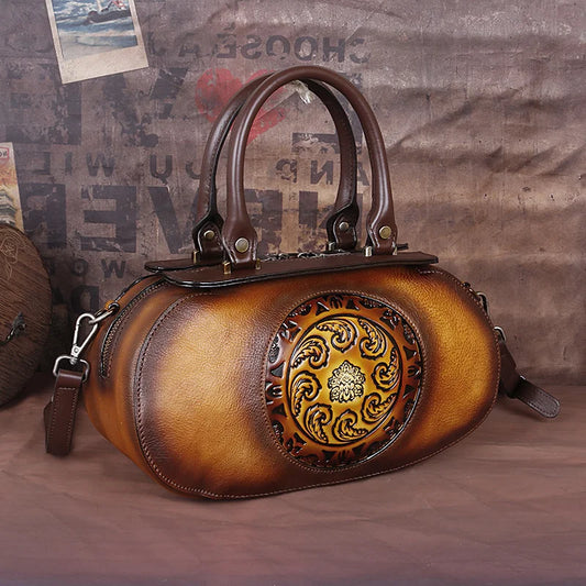 Nana's Retro, Vintage, Genuine Leather, Trendy, Stylish, Shoulder Bag