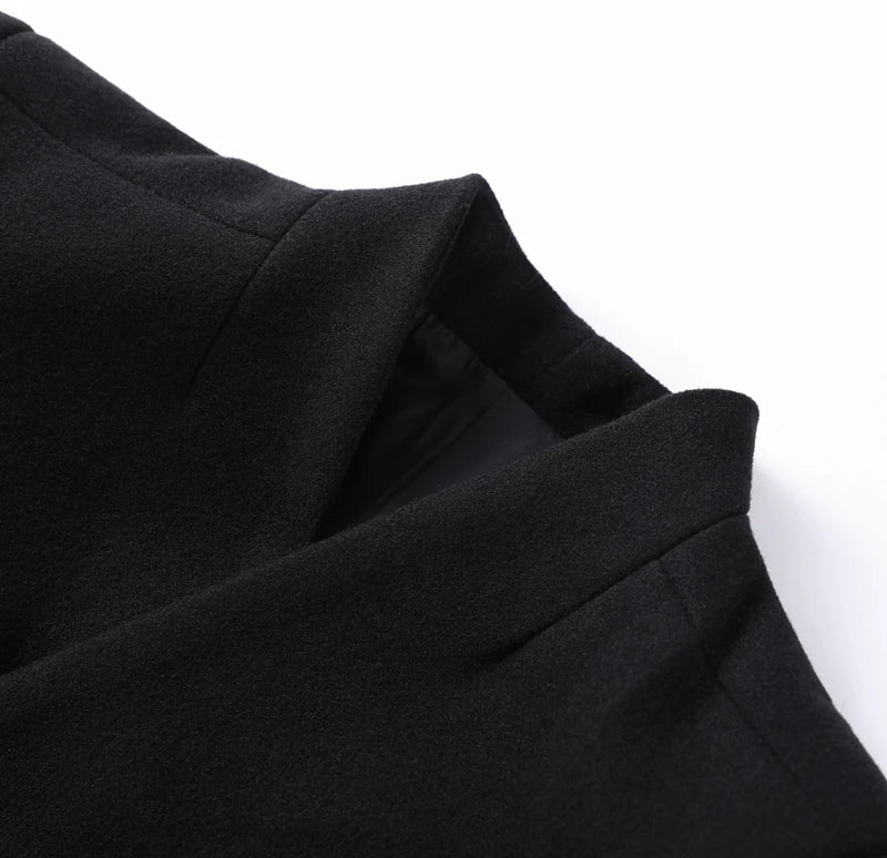 Close-up of a black fabric texture on a white background