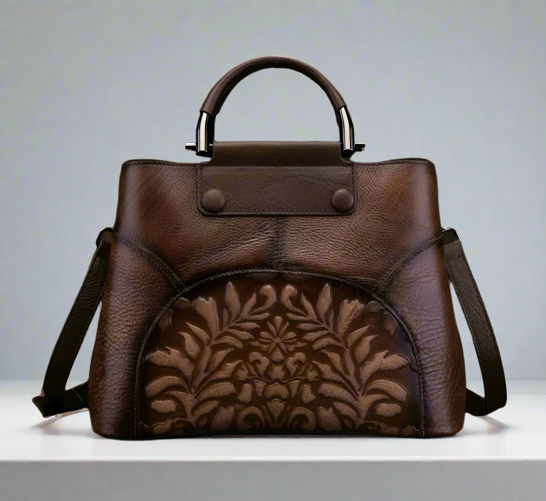 Helen's Retro, Vintage, Genuine Leather, Trendy, Stylish, Handmade, Shoulder Bag