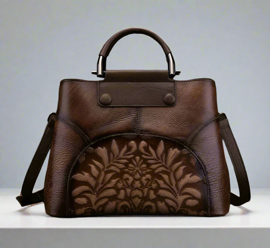 Helen's Retro, Vintage, Genuine Leather, Trendy, Stylish, Handmade, Shoulder Bag