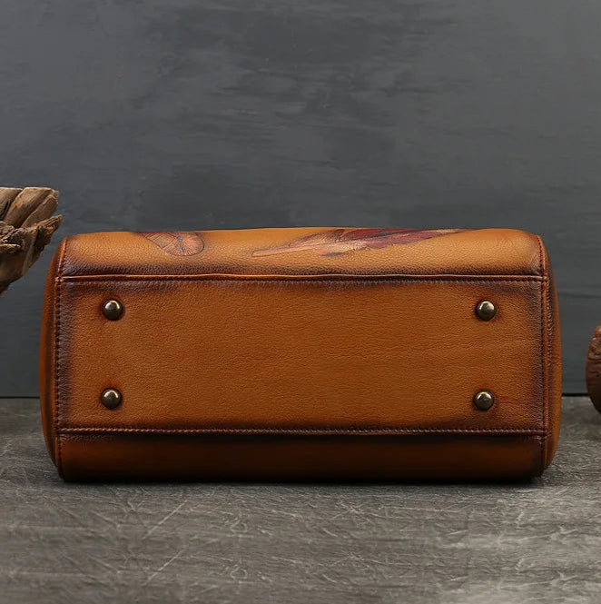 Anita's Retro, Vintage, Genuine Leather, Trendy, Stylish, Handmade, Shoulder Bag