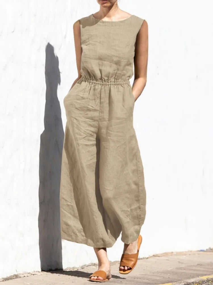 Elanor's linen casual jumpsuit