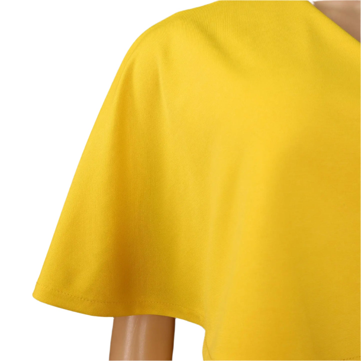 Nancy's Office style, Trendy, Stylish, Asymmetric Half Sleeves, Multicolor, Pencil Dress