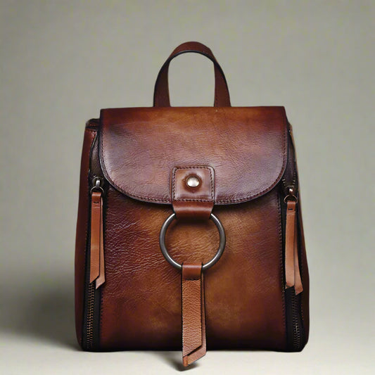 Charlie's Retro, Vintage, Genuine Leather, Trendy, Stylish, Handmade, backpack Bag