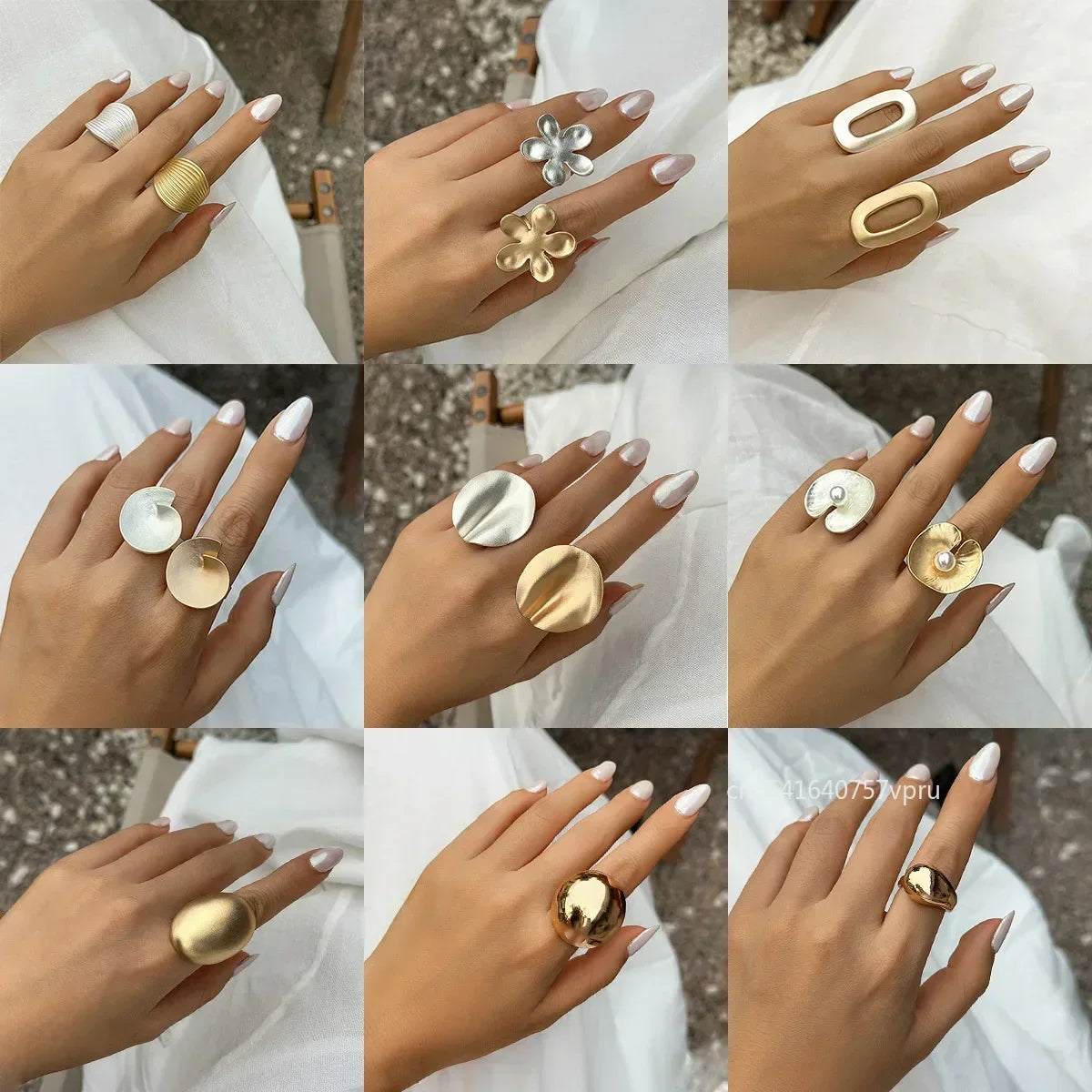 Noha's Adjustable Stylish Modern Design Rings