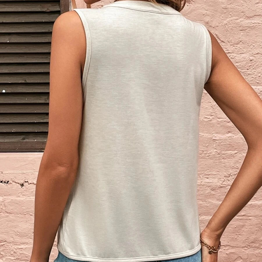 Sherry's Stylish Sleeveless Blouse