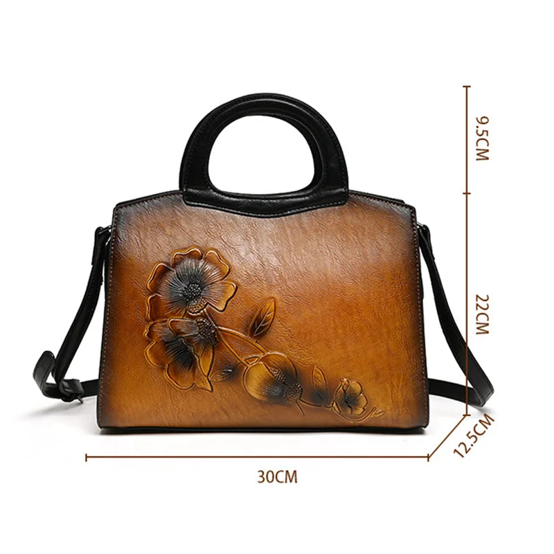 Didi's Retro, Vintage, Genuine Leather, Trendy, Stylish, Handmade, Shoulder Bag